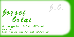 jozsef orlai business card